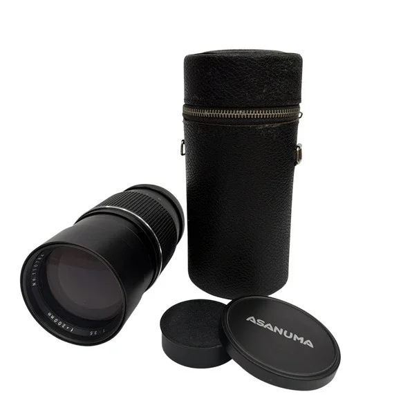 Asanuma Auto-Tele 200mm f/3.5 Manual Focus Lens for Minolta SR M/SR Mount w/Case
