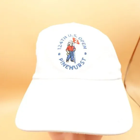 Pinehurst CC Hat Cap 124th US Open Ahead Golf PGA USGA Adjustable White