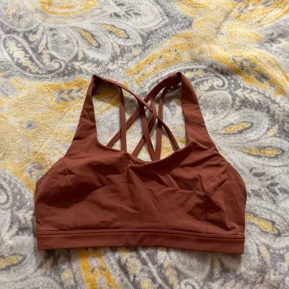 Lululemon free to be serene c/d cup size 6 ancient copper