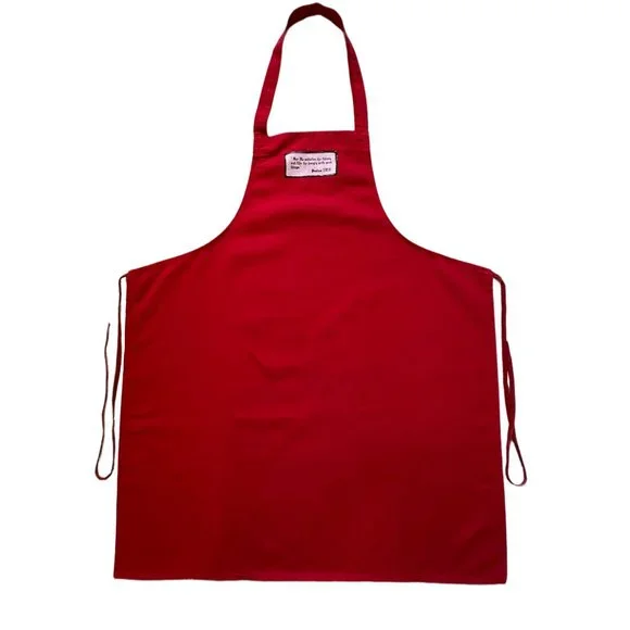 Vintage Christian red grilling / cooking apron, Psalms bible verse