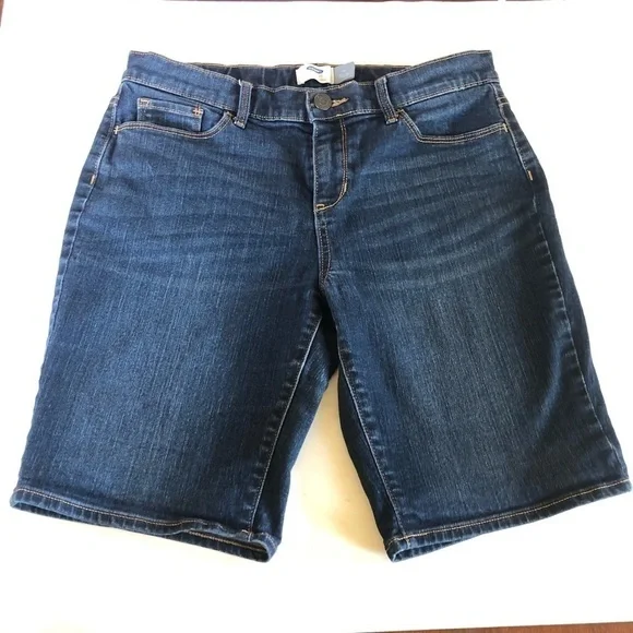 Old Navy Girls Stretch Bermuda Denim Shorts Size 16Y