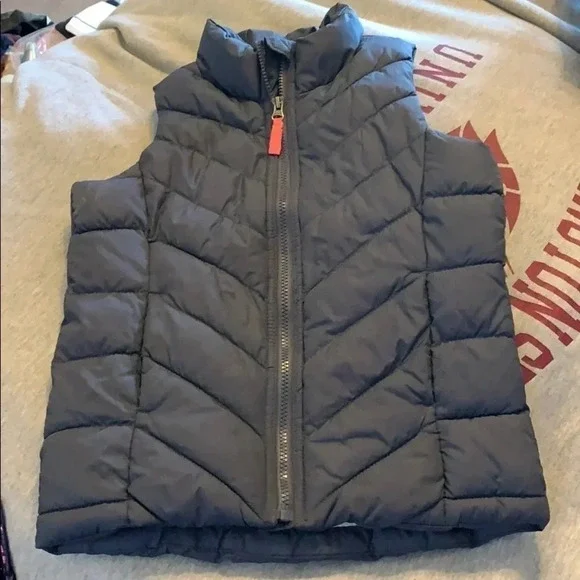 Old Navy Grey puffer vest size M youth