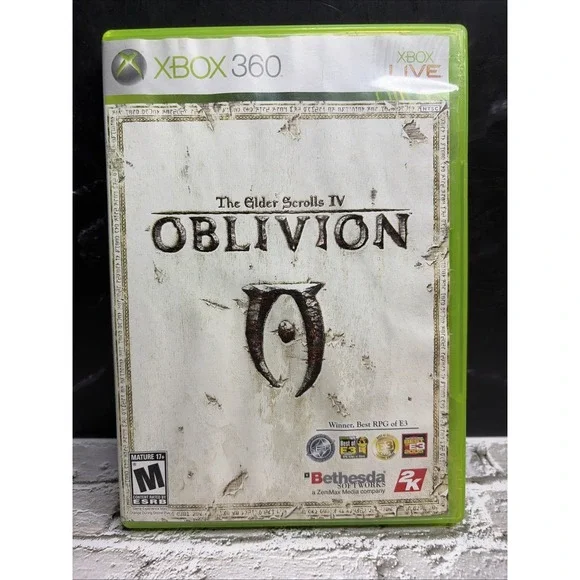 The Elder Scrolls IV: Oblivion Xbox 360 Complete -Man/Map/Reg Card T&W Free Ship