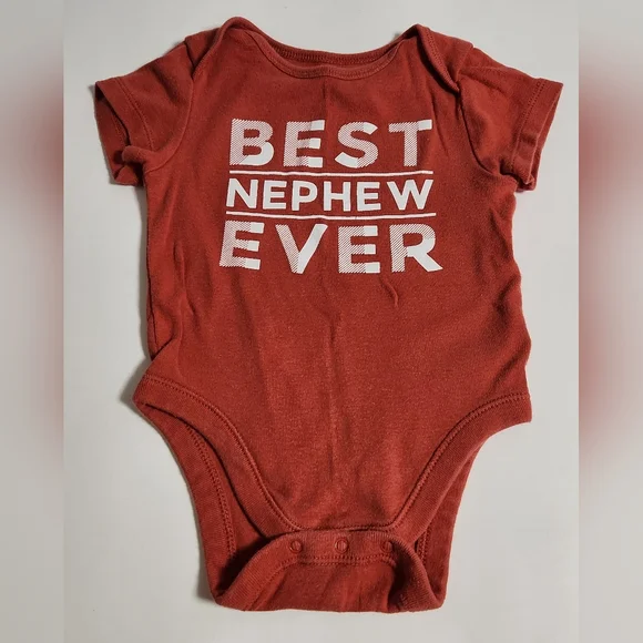 Old Navy Size 6-12 Months Best Nephew Ever Baby Onesie