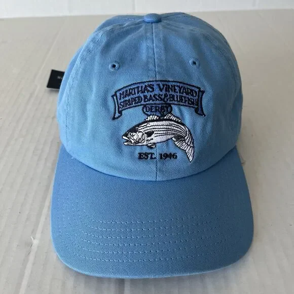 Vineyard Vines Marthas Vineyard Striped Bass & Bluefish Derby Baseball Hat Blue
