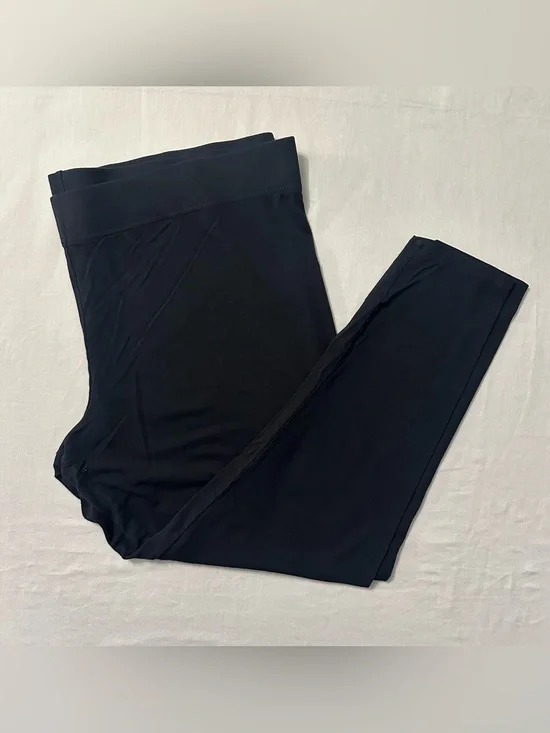 Soma Leggings XXLarge XXL Black Rayon Spandex Stretch Soft Lounge Yoga Pants