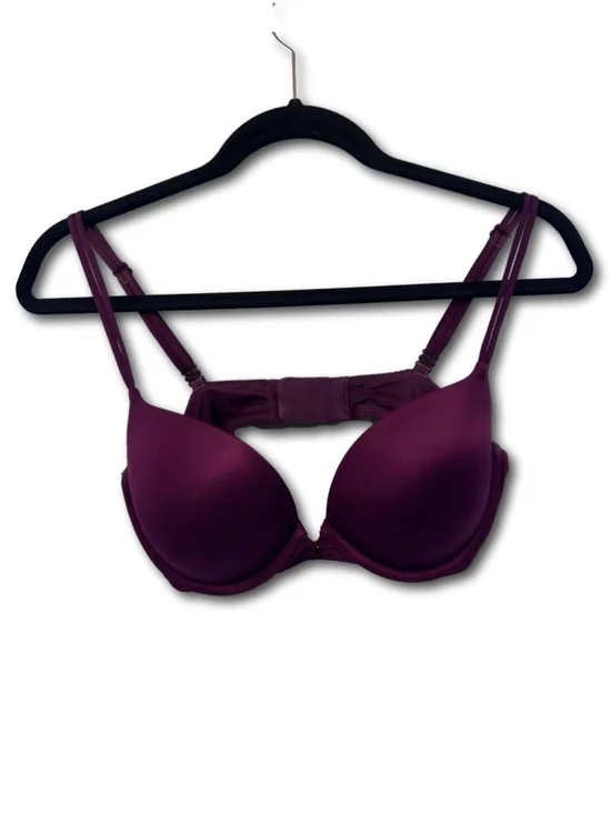 Victoria Secret Very Sexy Push Up Bra Women’s Size 34D Burgundy Maroon