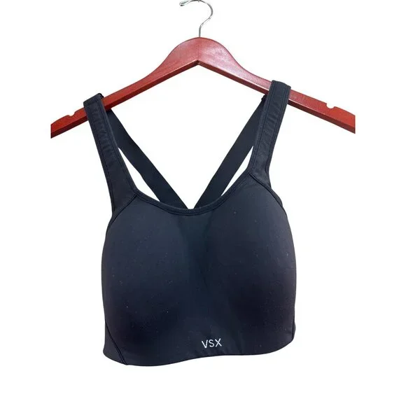 Victorias Secret VSX Sport Black Crossback Sports Bra Size S