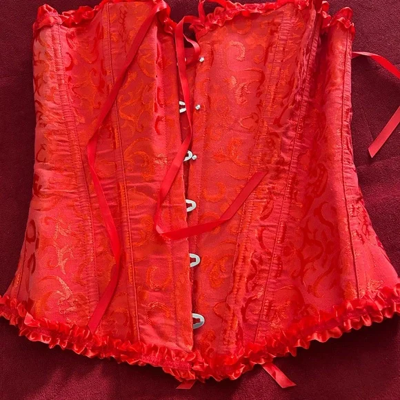 Elegant Red Corset - Women Intimates