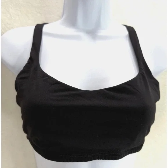 Lululemon Women's Like A Cloud Black Sports Bra Size 8 No Cup Pads