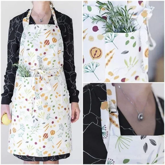 Apron with Pockets for Men and Women