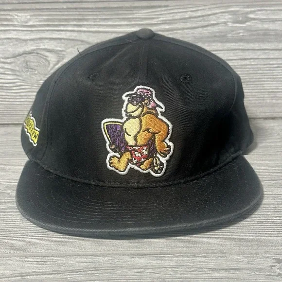 Thrilla‎ Krew Baseball Hat Cap SnapBack Black Walking Monkey Limited Edition