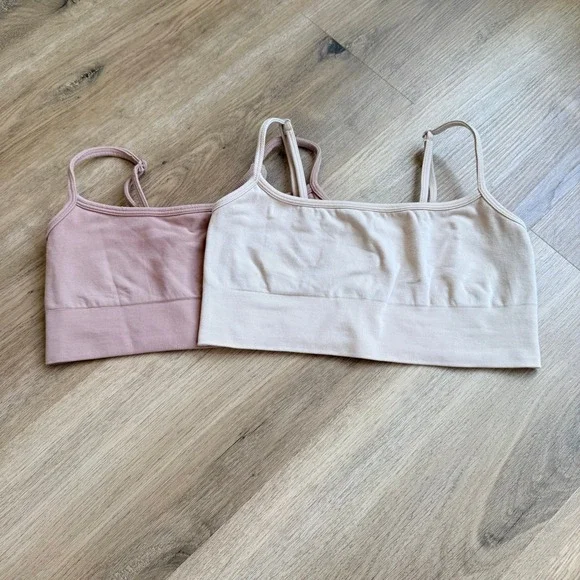 SKIMS Sculpt Scoop Bralette Set of 2 Rose Clay Sand L/XL