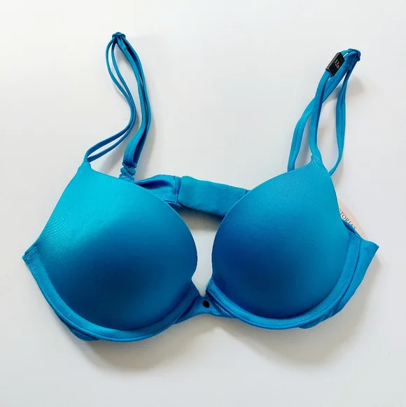 NWT Blue/Teal/Aqua Victoria Secret Very Sexy‎ Padded Pushup Bra 32B style 110374