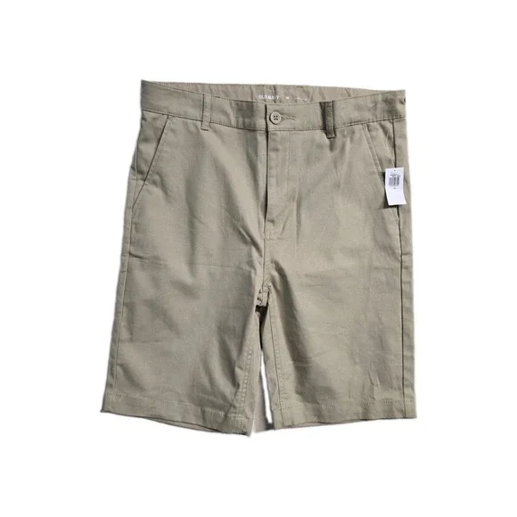 Old Navy Boys  Build In Flex Beige Shorts  16 NWT uniform