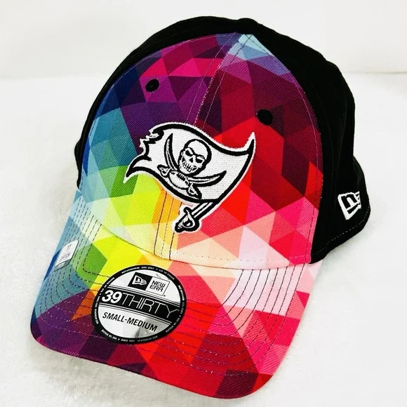 Tampa Bay Buccaneers New Era Crucial Catch 39THIRTY Stretch Flex Hat Cap S/M