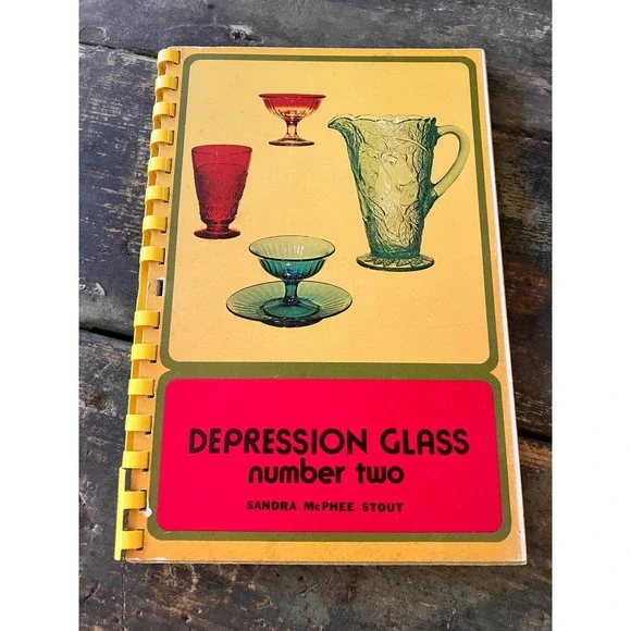 Depression Glass Number Two Sandra McPhee Stout 1971 Collector Book‎ Vintage