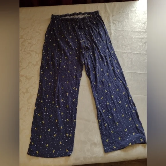 Blue Stretchy Pajamas Pants