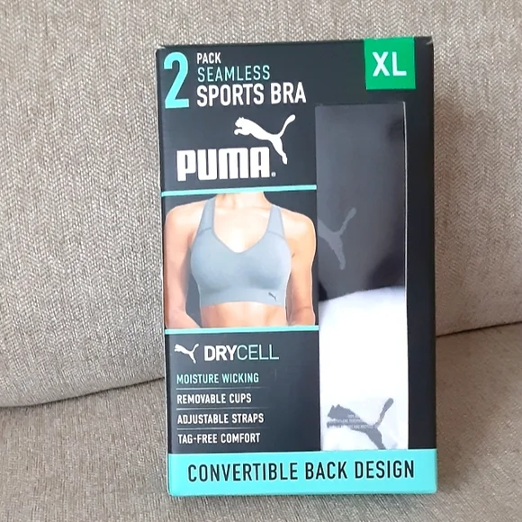 Puma 2 pack women's sports bra