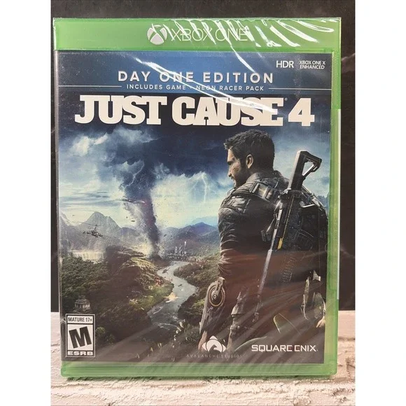 Just Cause 4 Day One Edition Xbox One New Sealed Neon Racer Pack Square Enix
