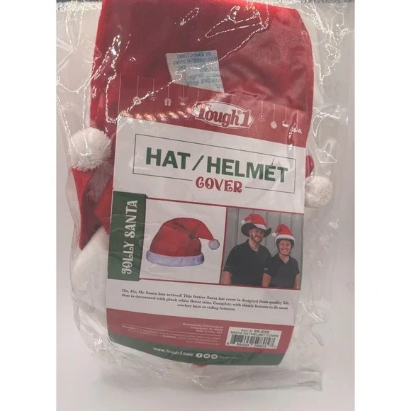 JT International Holiday Santa Hat Helmet Cover