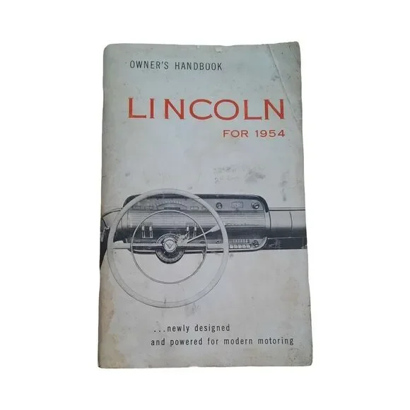 1954 Lincoln Capri and Cosmopolitan owner's handbook.