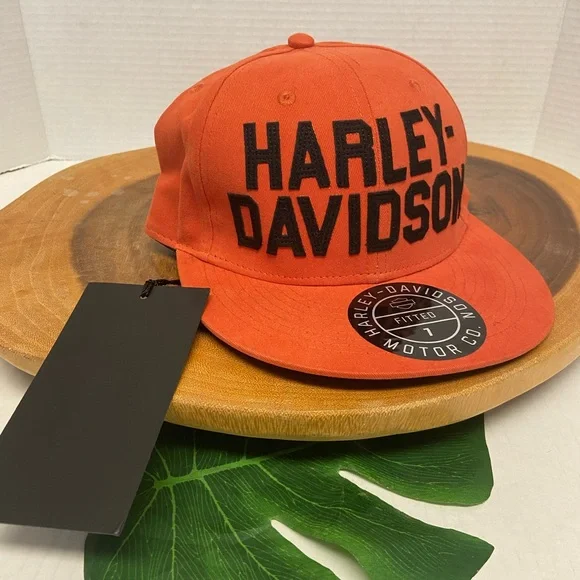 Harley Davidson NWT Logo patch cap Sz:7 Sz:XS