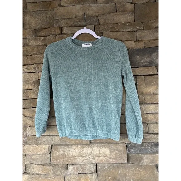 Girl's Old Navy Sweater Youth Size L 10/12‎ Blue Long Sleeve Winter
