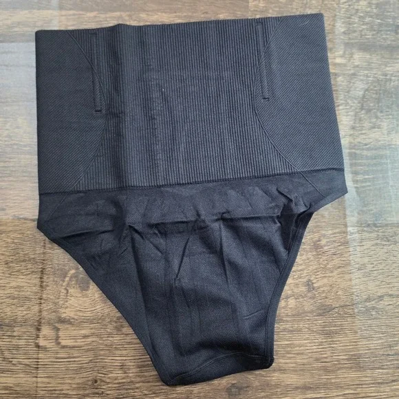 SHAPEWEAR‎ Briefs Women Size L Black High Waist Tummy Control Seamless
