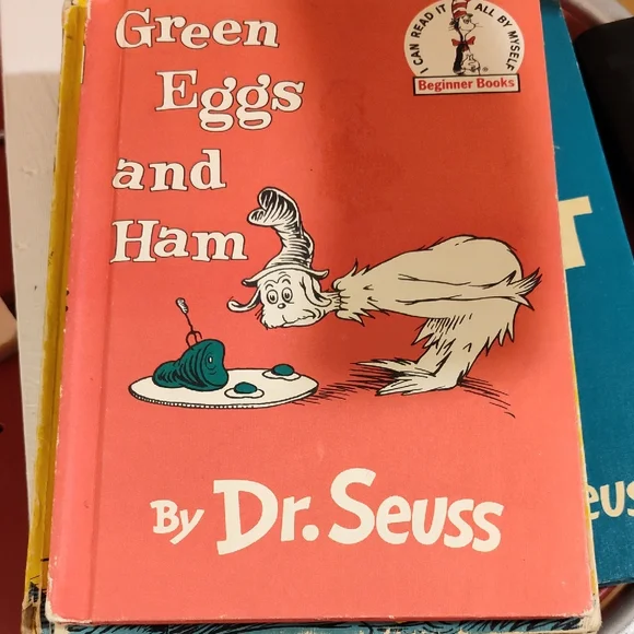 Green Eggs and Ham by Dr. Seuss Book 1960 Beginner Books Call Outs Marks