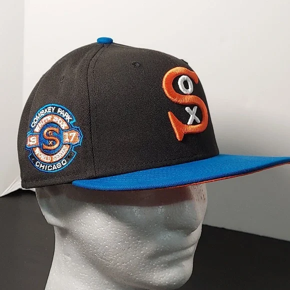 Chicago White‎ Sox Hat Cap Fitted Mens 7 1/2 MLB Baseball Cooperstown New Era
