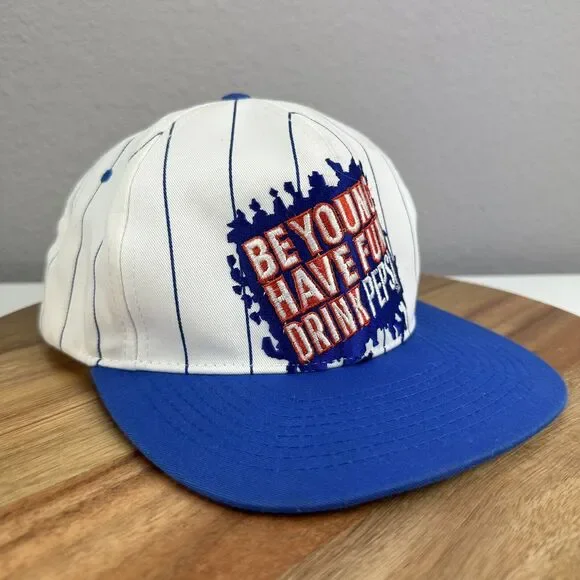 1993 Be Young Have Fun Drink Pepsi Snapback Hat Cap VTG 90s Retro Streetwear SK8
