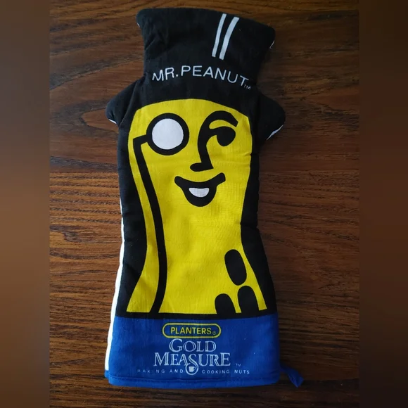 VINTAGE Planters Mr. Peanut Oven Mitt 14