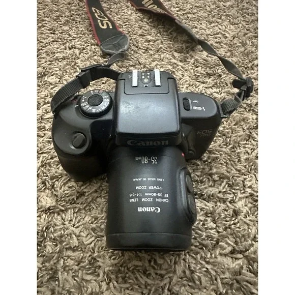 CANON EOS 700 SLR Camera w/ 35mm-80mm Canon Pwr Zoom Lens Power Tested See Desc