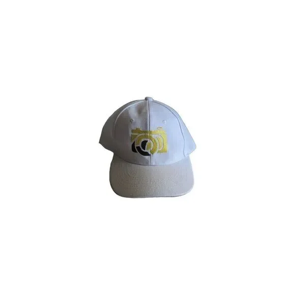 CaptureLife Hat: Classic White Baseball Cap with Embroidered Camera Logo