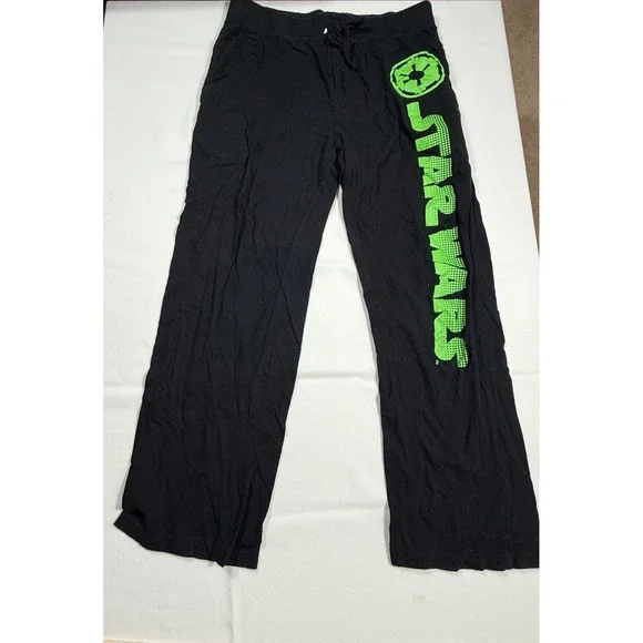 Star Wars Imperial Symbol Lounge Pajama Pants‎ Black Green - Medium