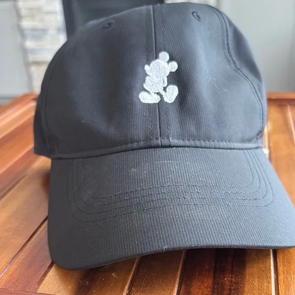 Nike Disney Parks Black Hat with Embroidered Mickey Mouse