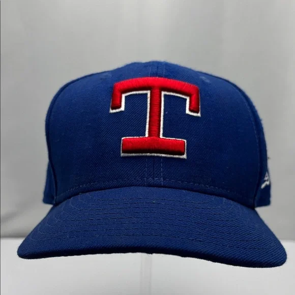 VTG Texas Rangers Blue Baseball Cap with Red‎ T Logo