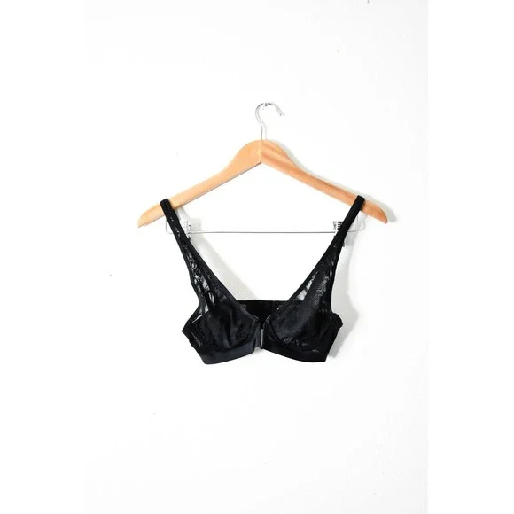 Sheer Mesh Bra Women S Black Modern Lace Underwire Intimates