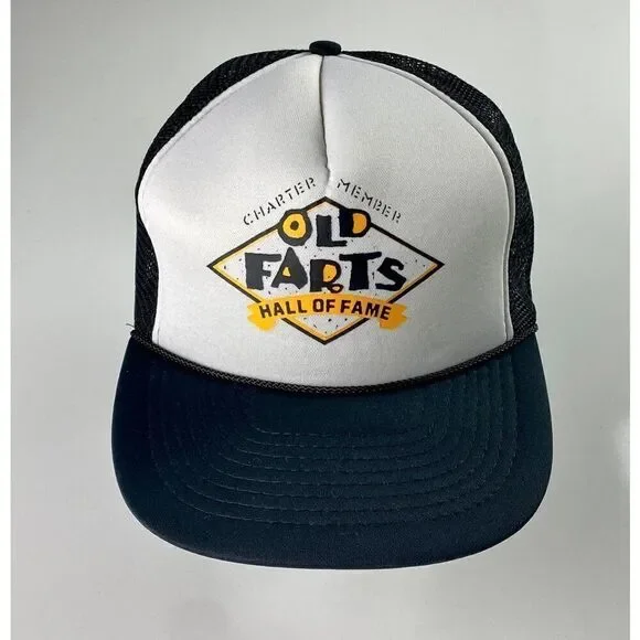 Vintage Mohrs Old Farts Hall of Fame Charter Member Snapback Trucker Hat Cap