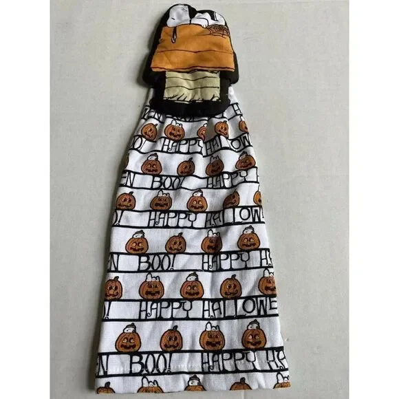 Peanuts Snoopy Halloween Hanging Kitchen Towel‎