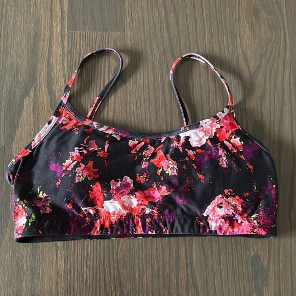 Fabletics Floral Impasto Sports Bra | M