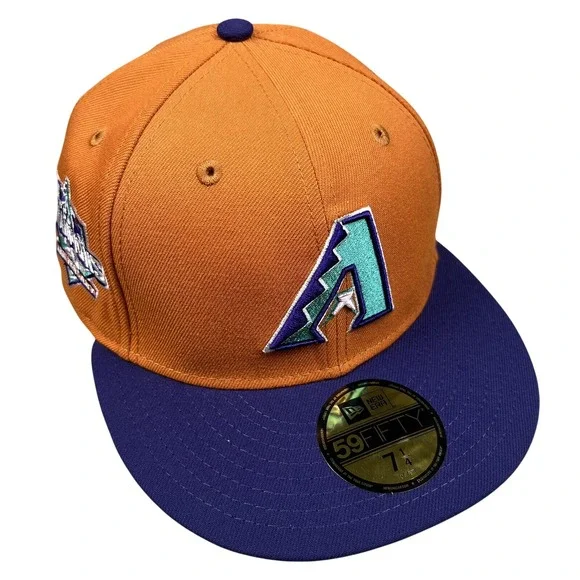 Arizona Diamondbacks 20th Anniversary Patch Orange 59Fifty NewEra Fitted 7 1/4