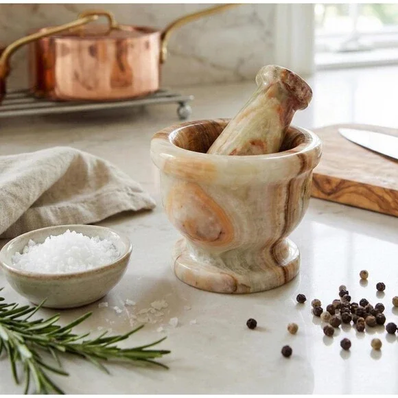 Green Onyx Mini Mortar and Pestle - 2.25
