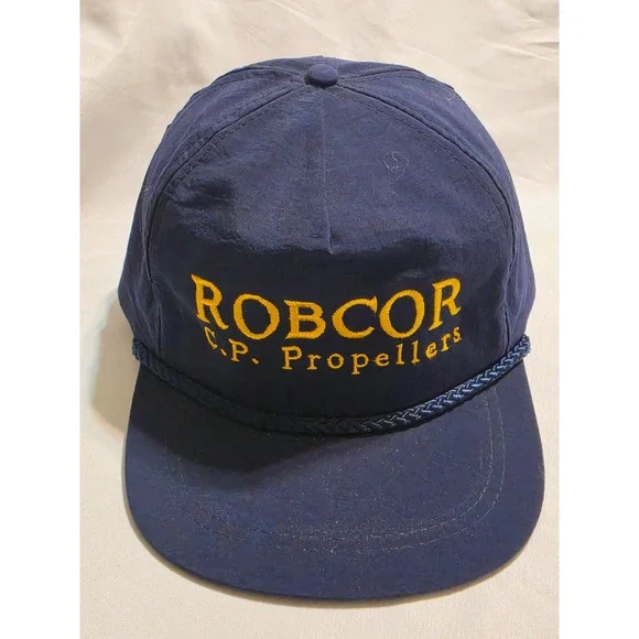Vintage KC Robcor CP Propellers Rope Snapback Hat Mens‎ Cap NEEDS REPAIR
