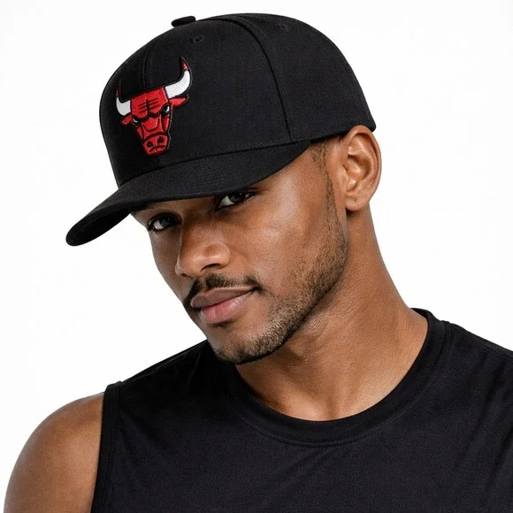 Chicago Bulls Snapback‎ Hat Cap Black Red NBA Basketball Green Undervisor Adult