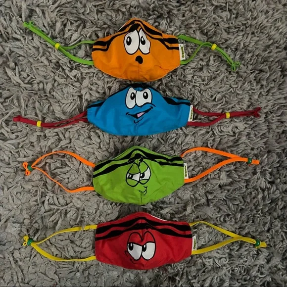 Crayola set of 4 child face masks
