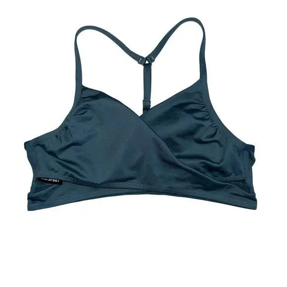 VS Pink Sport Teal Wrap Sports Bra Racerback Pilates Yoga Athliesure Medium