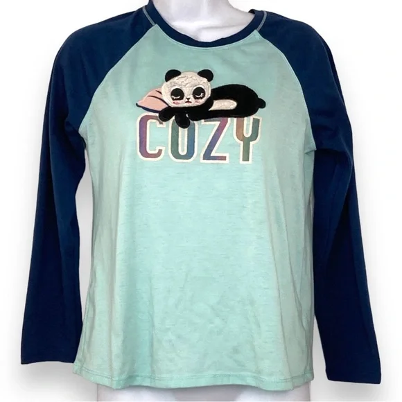Old Navy cosy panda tedy bear sleep top XXL