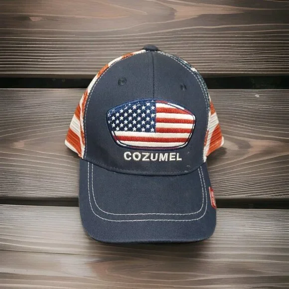 Ron Jon Surf Shop Mesh Trucker Snapback Hat Cap USA Outdoors Men Women 4th‎ July